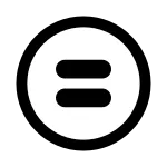 Circled Equals SVG Icon